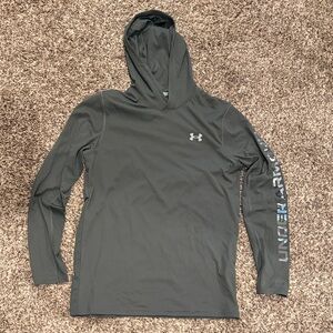 Under Armour Charcoal Hooded Rash Guard
